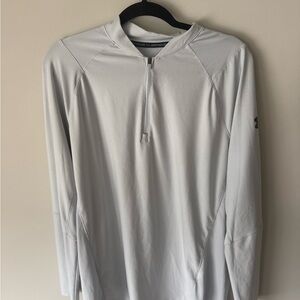 Under Armour Light Gray Quarter Zip Top